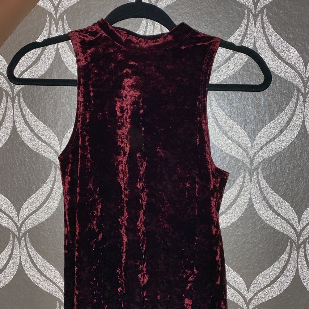 Red velvet shirt